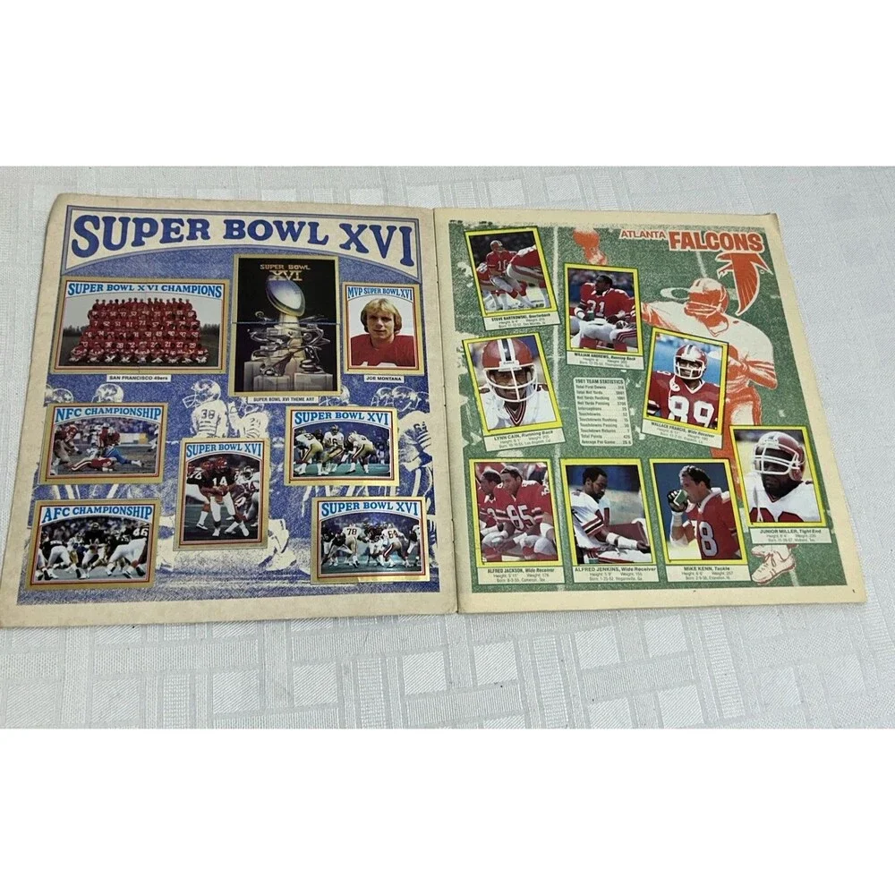 1982 Topps Football STICKER ALBUM Stickers JOE MONTANA 49ers Missing Only 2